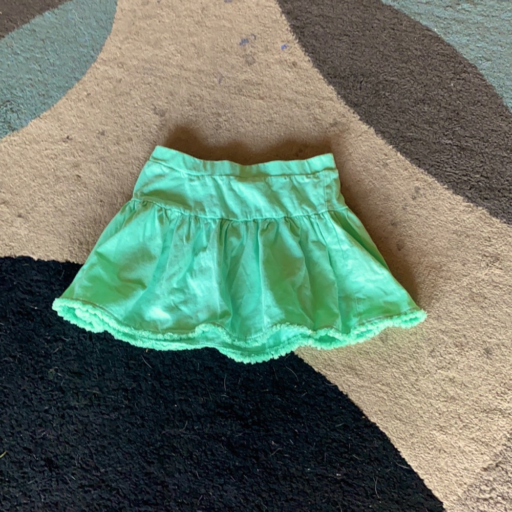 Teal green skirt